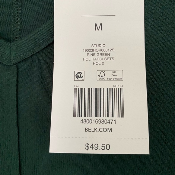 Wonderly Studio Dark Green Jersey size M. - Picture 3 of 4